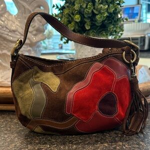 Coach Multicolor Patchwork Shoulder Bag
